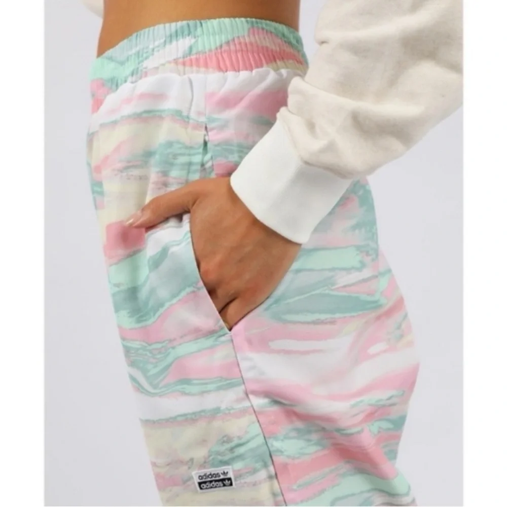 Adidas Originals R.Y.V. track pants pastel marble print size Small - Picture 12 of 12